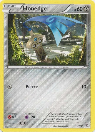 Honedge (27/30) [XY: Trainer Kit - Bisharp & Wigglytuff]