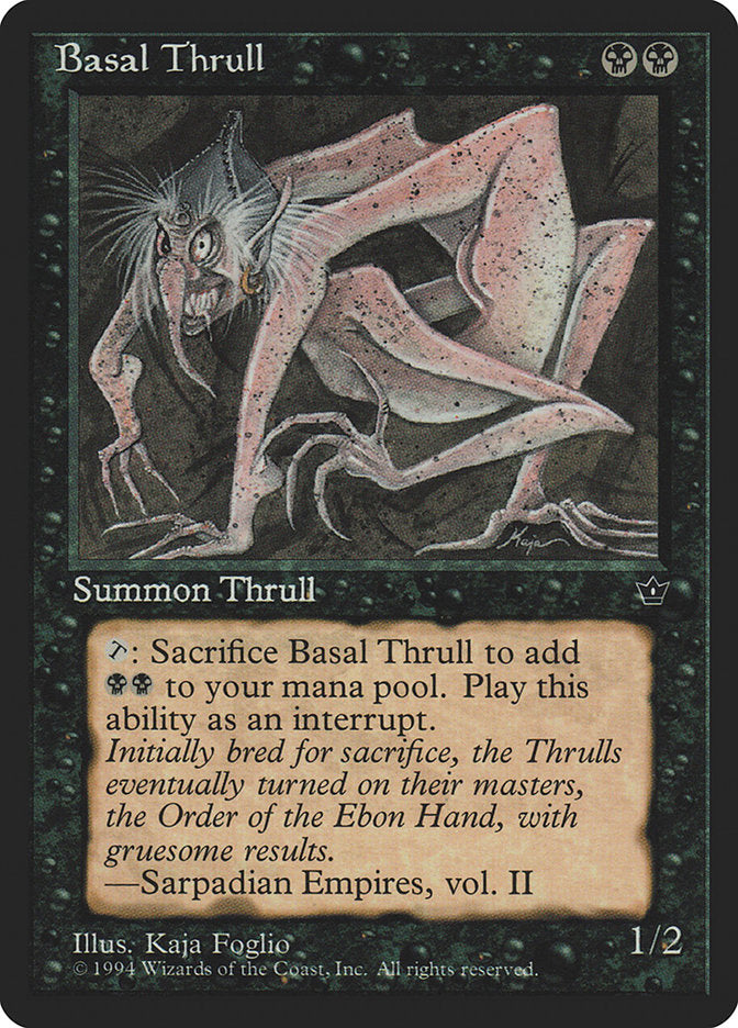 Basal Thrull (Kaja Foglio) [Fallen Empires] (FEM 34A)