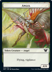 Angel // Elephant Double-sided Token [Kamigawa: Neon Dynasty Commander Tokens] (TNEC 2)
