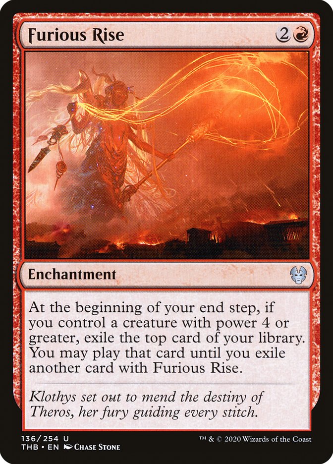 Furious Rise [Theros Beyond Death] (THB 136)