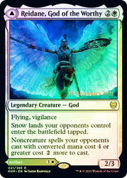 Reidane, God of the Worthy // Valkmira, Protector's Shield  [Kaldheim Prerelease Promos] (PKHM 21)