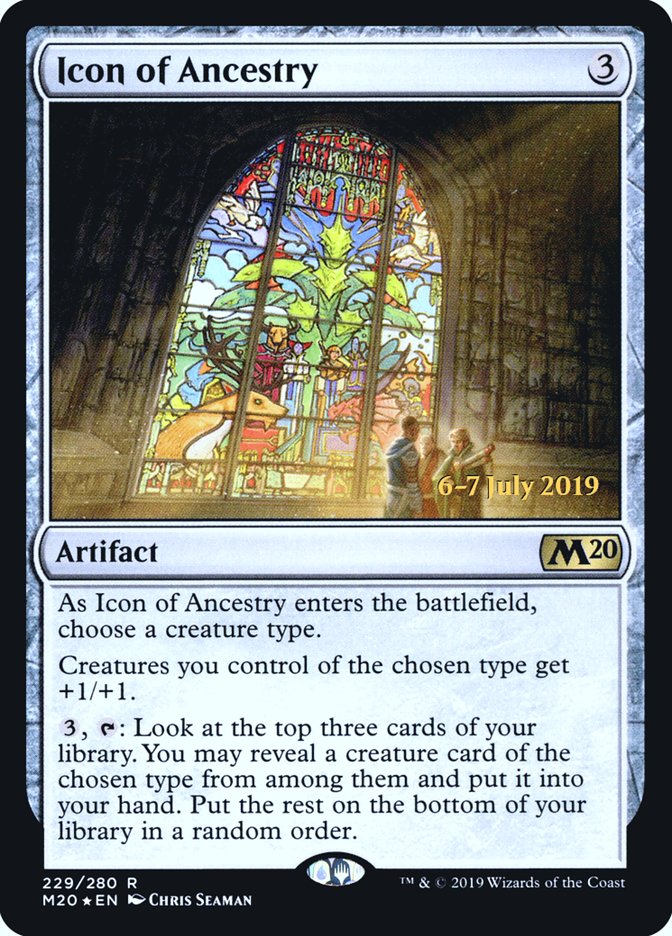 Icon of Ancestry  [Core Set 2020 Prerelease Promos] (PM20 229S)