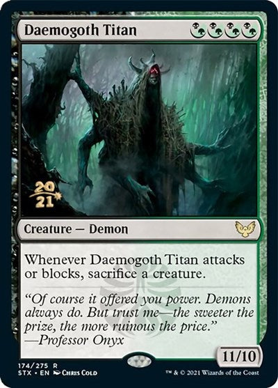Daemogoth Titan [Strixhaven: School of Mages Prerelease Promos] (PSTX 174)