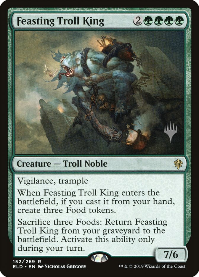 Feasting Troll King (Promo Pack) [Throne of Eldraine Promos] (PELD 152P)