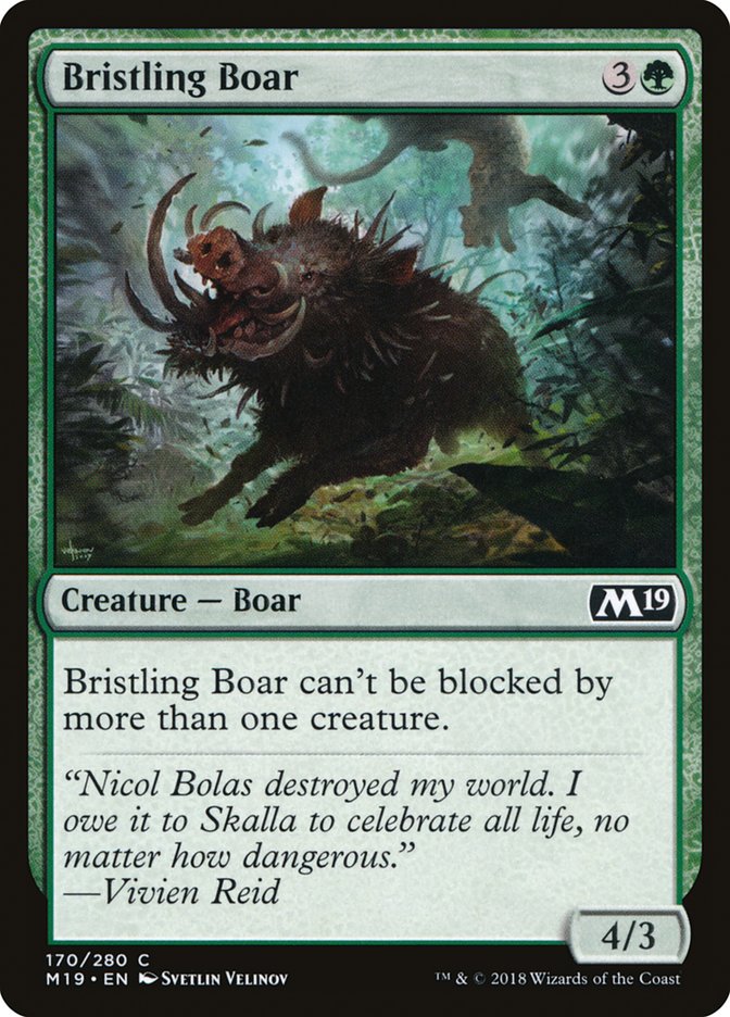 Bristling Boar [Core Set 2019] (M19 170)