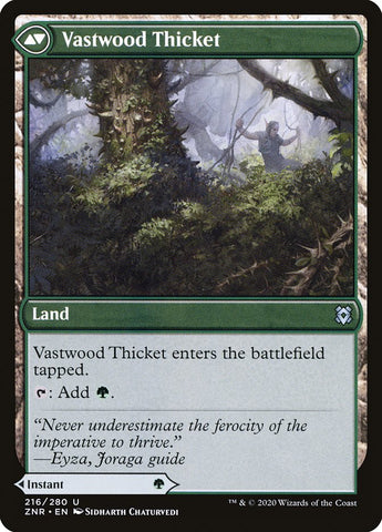 Vastwood Fortification // Vastwood Thicket [Zendikar Rising] (ZNR 216)