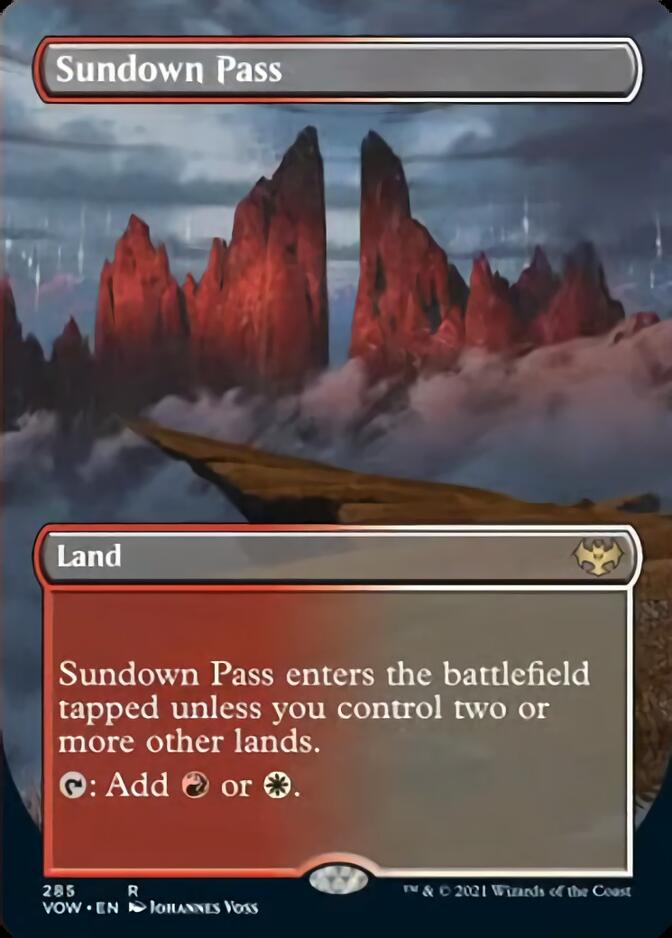 Sundown Pass (Borderless) [Innistrad: Crimson Vow] (VOW 285)