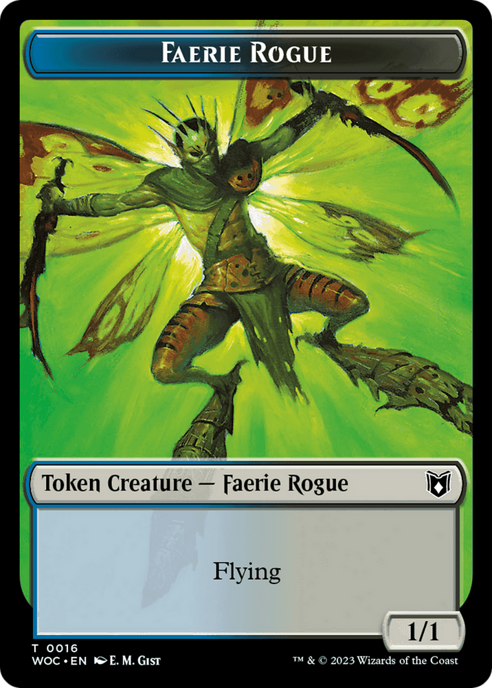 Faerie Rogue // Copy (0016) Double-Sided Token [Wilds of Eldraine Commander]