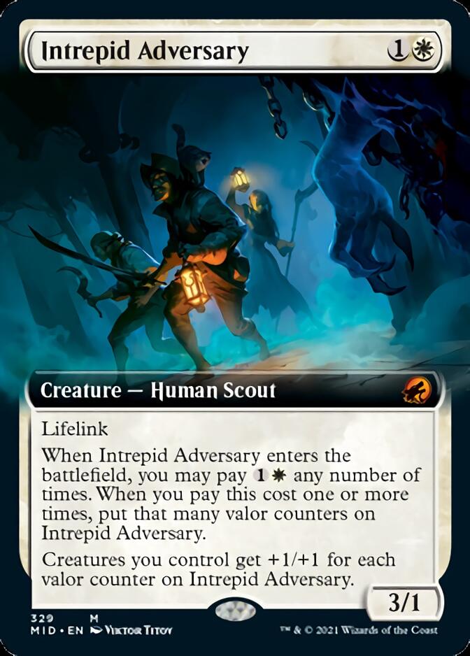 Intrepid Adversary (Extended) [Innistrad: Midnight Hunt] (MID 329)