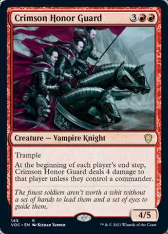 Crimson Honor Guard [Innistrad: Crimson Vow Commander] (VOC 145)