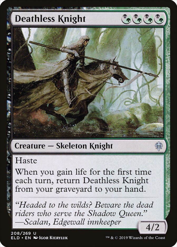 Deathless Knight [Throne of Eldraine] (ELD 208)