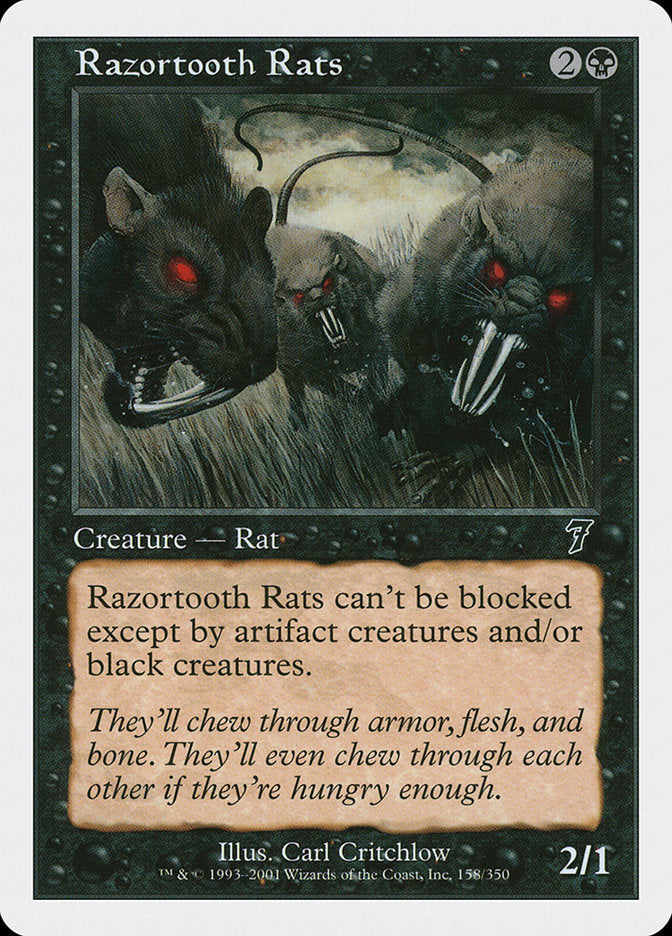 Razortooth Rats [Seventh Edition] (7ED 158)