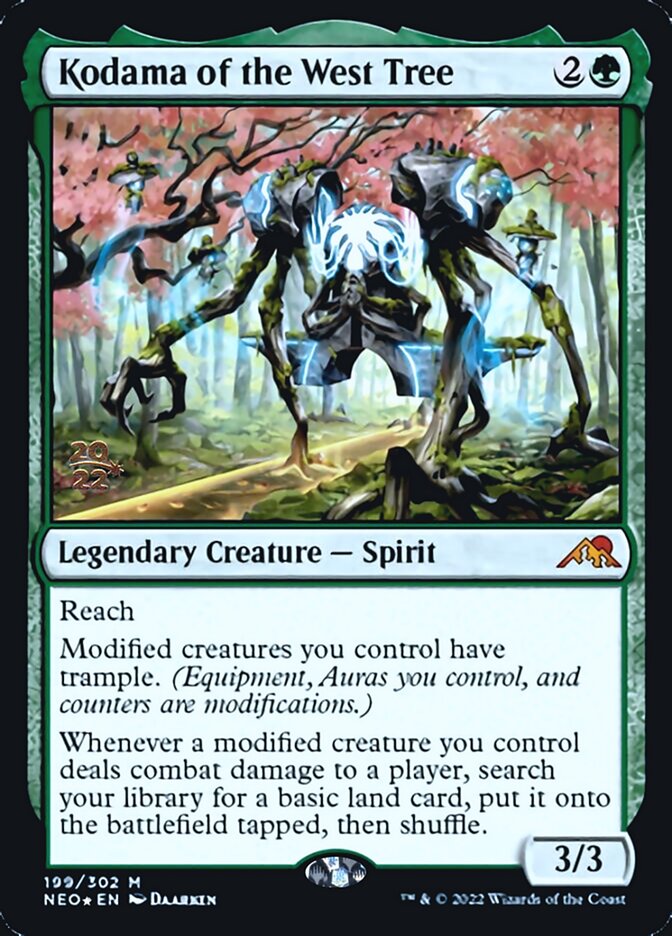 Kodama of the West Tree [Kamigawa: Neon Dynasty Prerelease Promos] (PNEO 199)