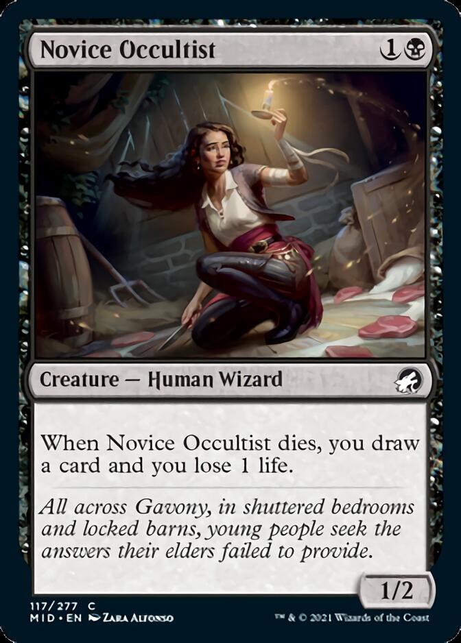Novice Occultist [Innistrad: Midnight Hunt] (MID 117)