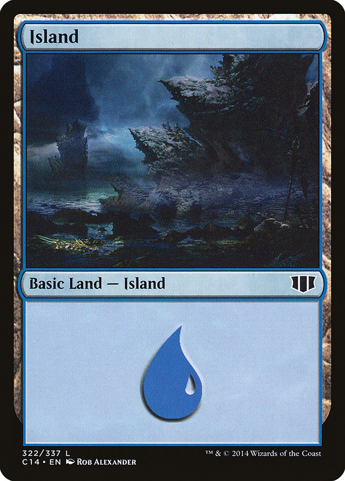 Island (322) [Commander 2014] (C14 322)