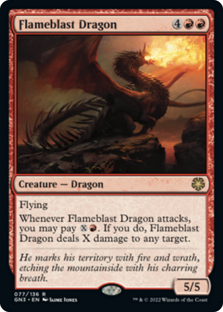 Flameblast Dragon [Game Night 2022]