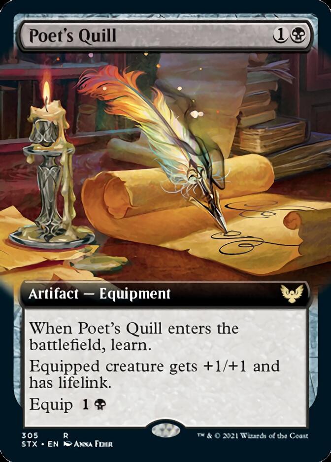 Poet's Quill (Extended) [Strixhaven: School of Mages] (STX 305)