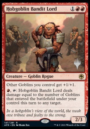 Hobgoblin Bandit Lord (Promo Pack) [Dungeons & Dragons: Adventures in the Forgotten Realms Promos] (PAFR 147)