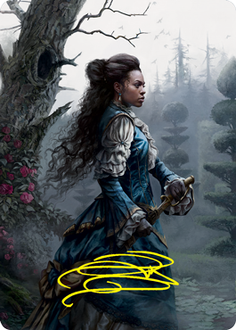 Mina Harker Art Card (Gold-Stamped Signature) [Innistrad: Crimson Vow Art Series] (AVOW 70)