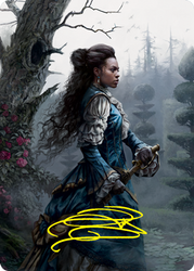 Mina Harker Art Card (Gold-Stamped Signature) [Innistrad: Crimson Vow Art Series] (AVOW 70)