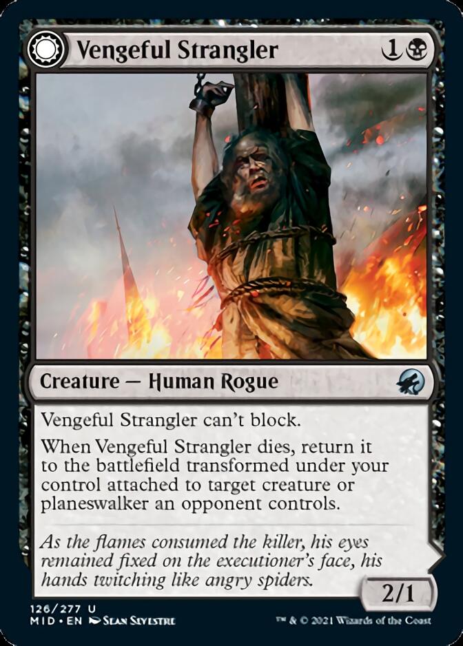 Vengeful Strangler // Strangling Grasp [Innistrad: Midnight Hunt] (MID 126)