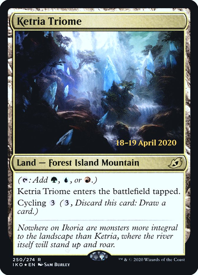 Ketria Triome  [Ikoria: Lair of Behemoths Prerelease Promos] (PIKO 250S)