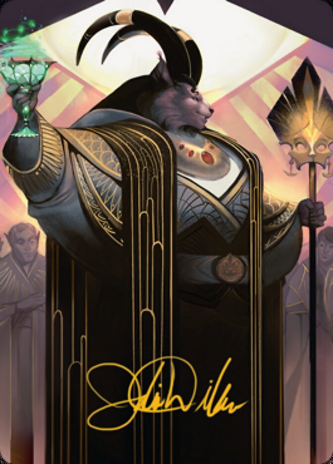 Jetmir, Nexus of Revels 2 Art Card (Gold-Stamped Signature) [Streets of New Capenna Art Series] (ASNC 68)