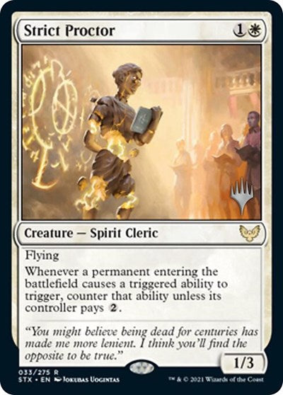 Strict Proctor (Promo Pack) [Strixhaven: School of Mages Promos] (PSTX 33)
