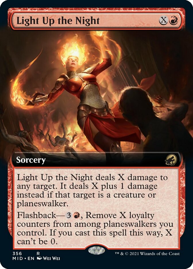 Light Up the Night (Extended) [Innistrad: Midnight Hunt] (MID 356)