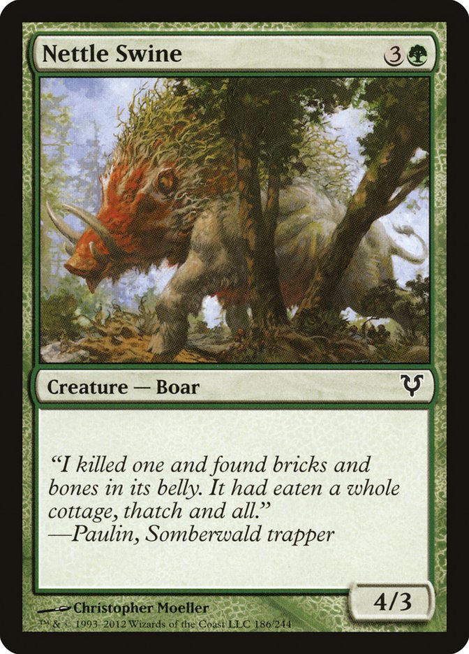 Nettle Swine [Avacyn Restored] (AVR 186)