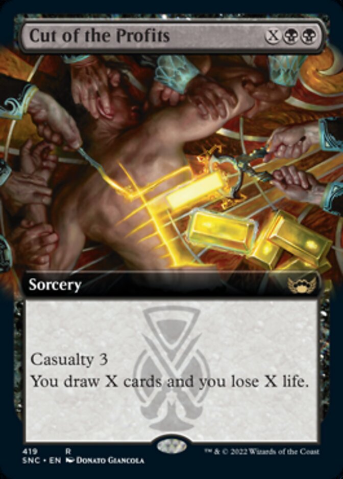 Cut of the Profits (Extended Art) [Streets of New Capenna] (SNC 419)