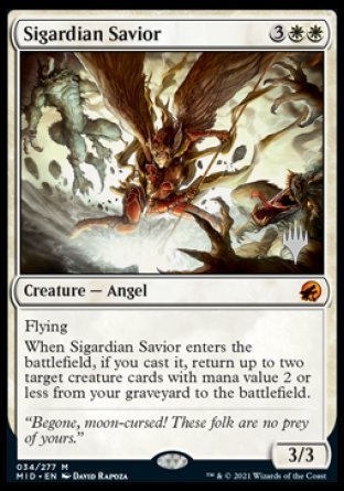 Sigardian Savior (Promo Pack) [Innistrad: Midnight Hunt Promo Pack] (PMID 34)