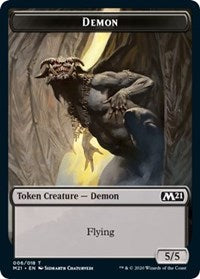 Demon // Pirate Double-sided Token [Core Set 2021 Tokens] (TM21 6)
