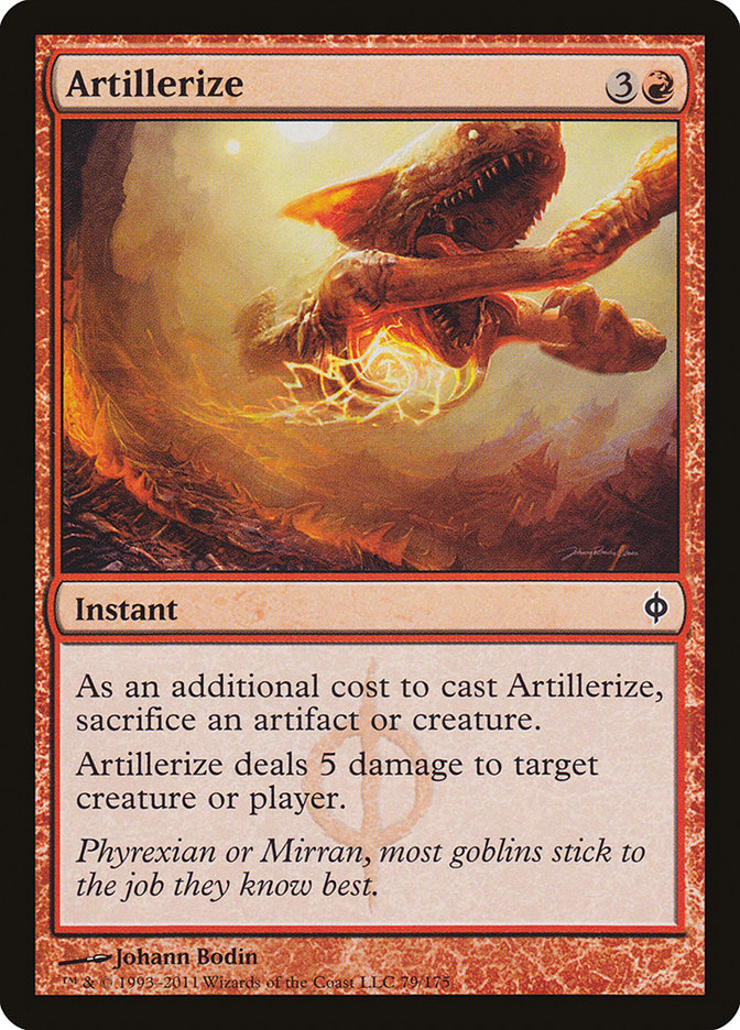 Artillerize [New Phyrexia] (NPH 79)