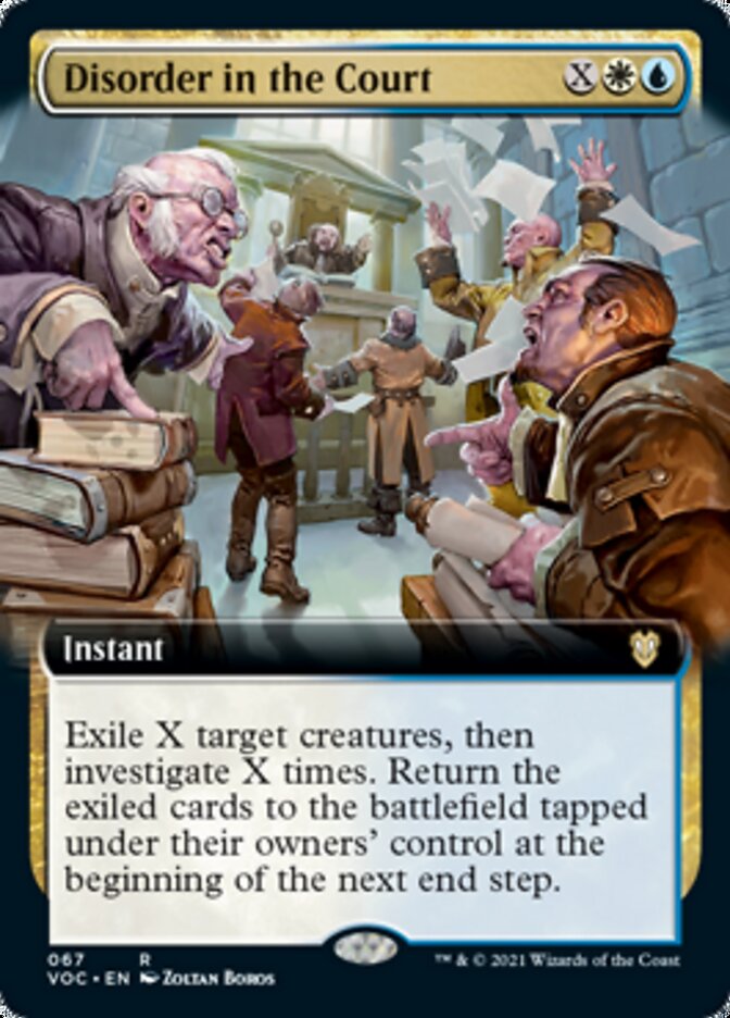 Disorder in the Court (Extended) [Innistrad: Crimson Vow Commander] (VOC 67)