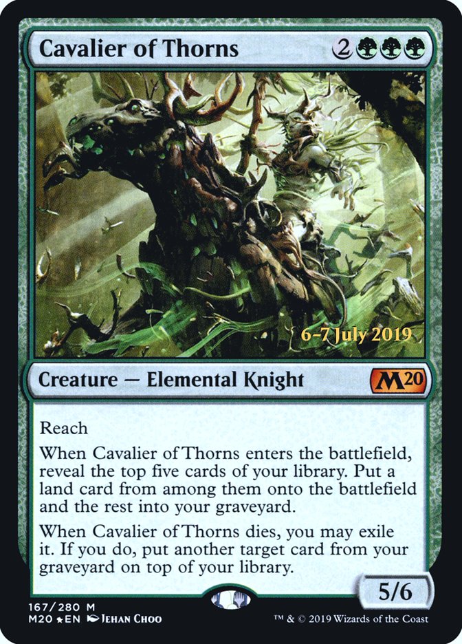 Cavalier of Thorns  [Core Set 2020 Prerelease Promos] (PM20 167S)