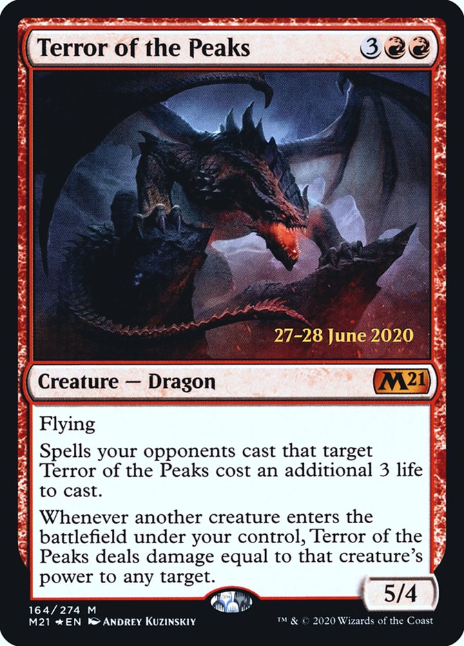 Terror of the Peaks  [Core Set 2021 Prerelease Promos] (PM21 164S)
