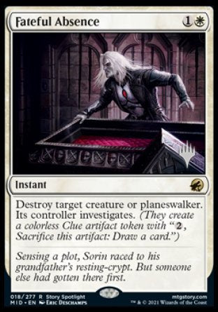 Fateful Absence (Promo Pack) [Innistrad: Midnight Hunt Promo Pack] (PMID 18)