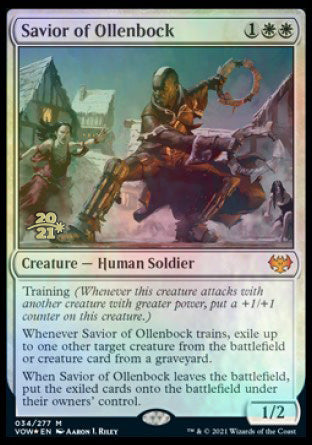 Savior of Ollenbock [Innistrad: Crimson Vow Prerelease Promos] (PVOW 34)