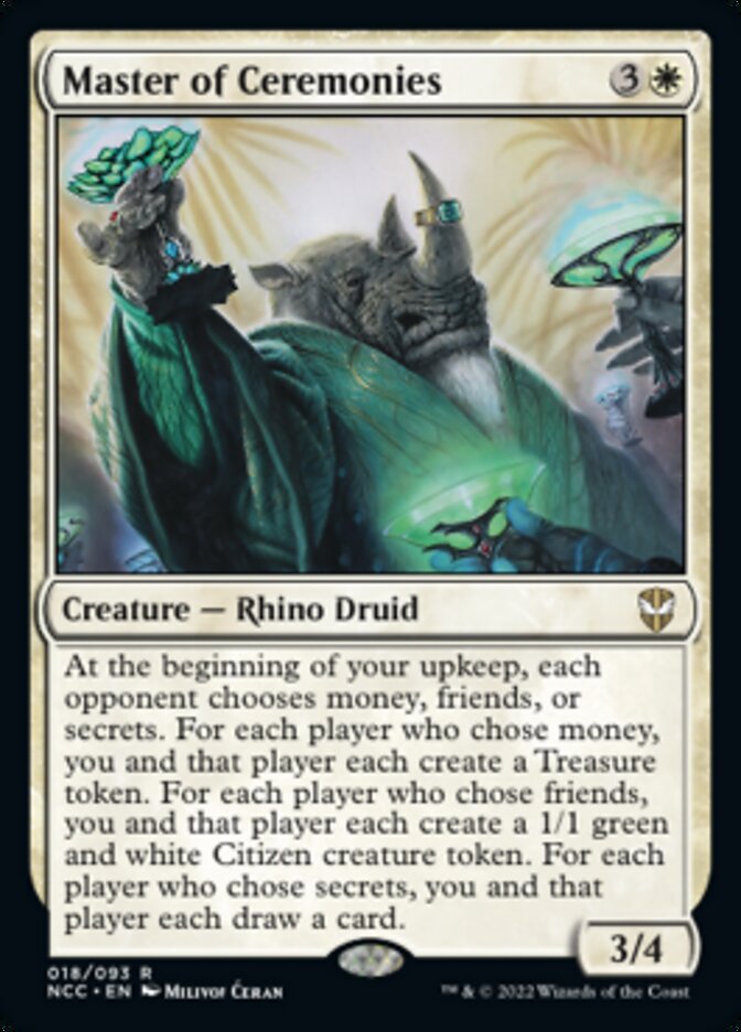 Master of Ceremonies [Streets of New Capenna Commander] (NCC 18)