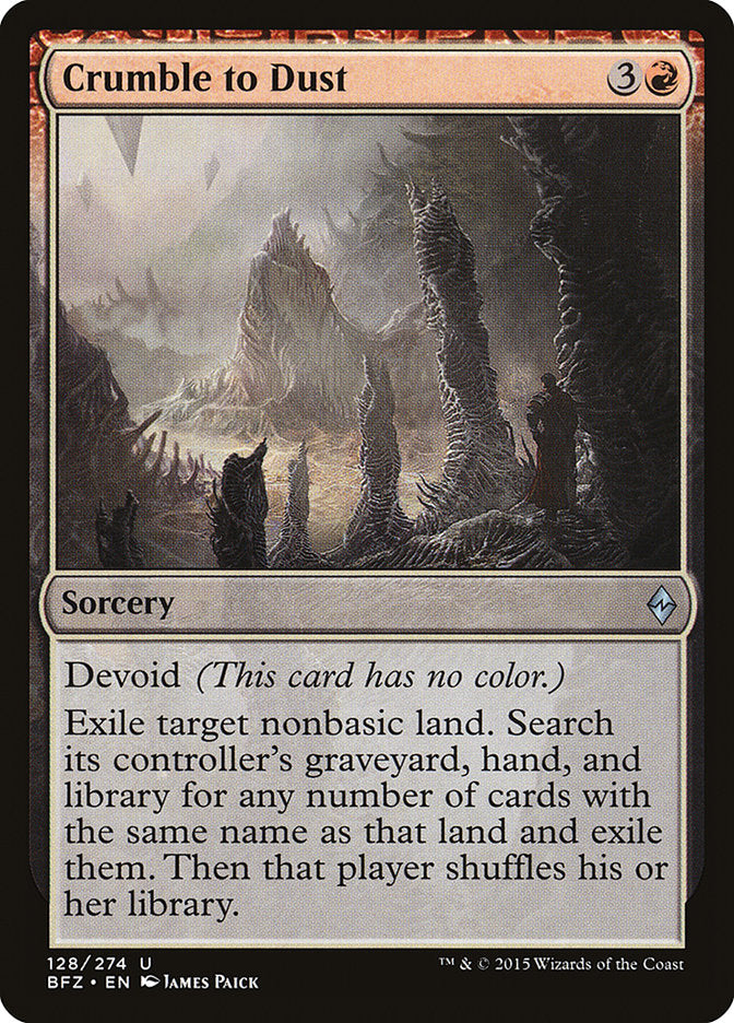Crumble to Dust [Battle for Zendikar] (BFZ 128)