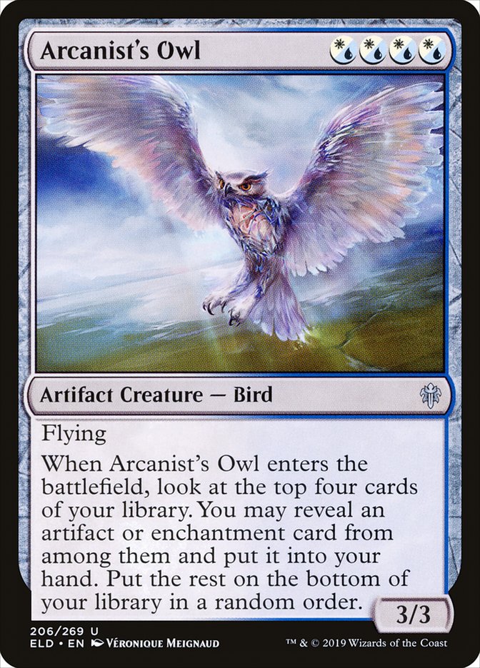 Arcanist's Owl [Throne of Eldraine] (ELD 206)