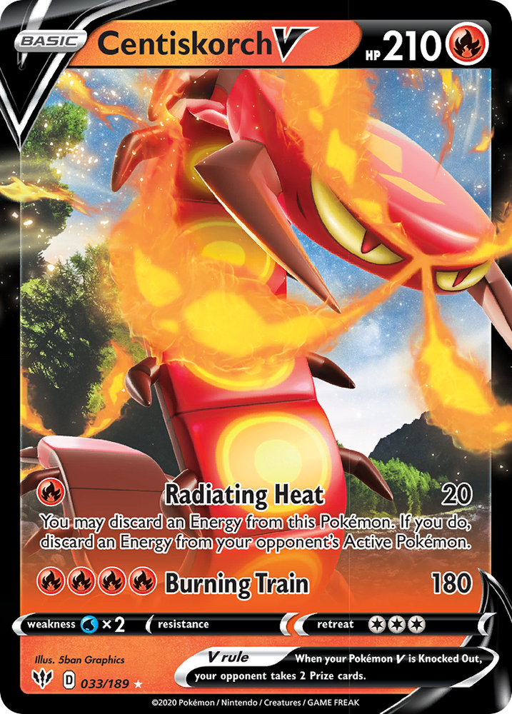 Centiskorch V (33/189) [Sword & Shield: Darkness Ablaze]