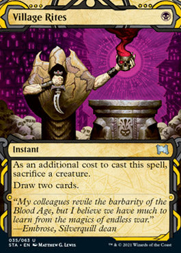 Village Rites (Etched Foil) [Strixhaven Mystical Archive] (STA 35)
