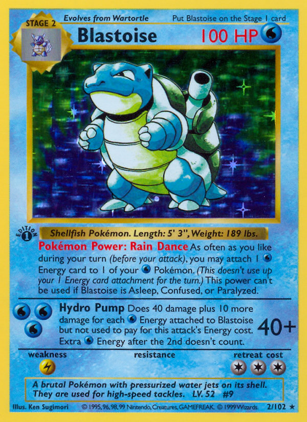 Blastoise (2/102) [Base Set 1st Edition]