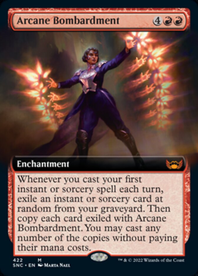 Arcane Bombardment (Extended Art) [Streets of New Capenna] (SNC 422)