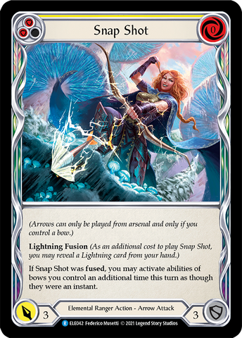 Snap Shot (Yellow) [ELE042] 1st Edition Rainbow Foil