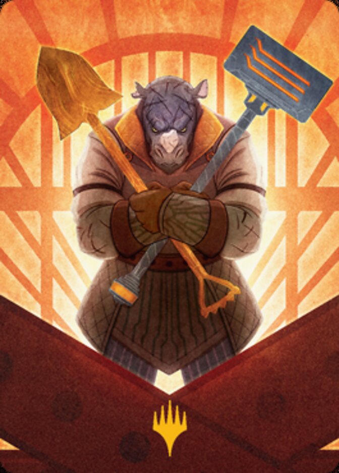 Mr. Orfeo, the Boulder Art Card (Gold-Stamped Signature) [Streets of New Capenna Art Series] (ASNC 70)