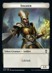 Soldier // Cat Beast Double-sided Token [Streets of New Capenna Commander Tokens]