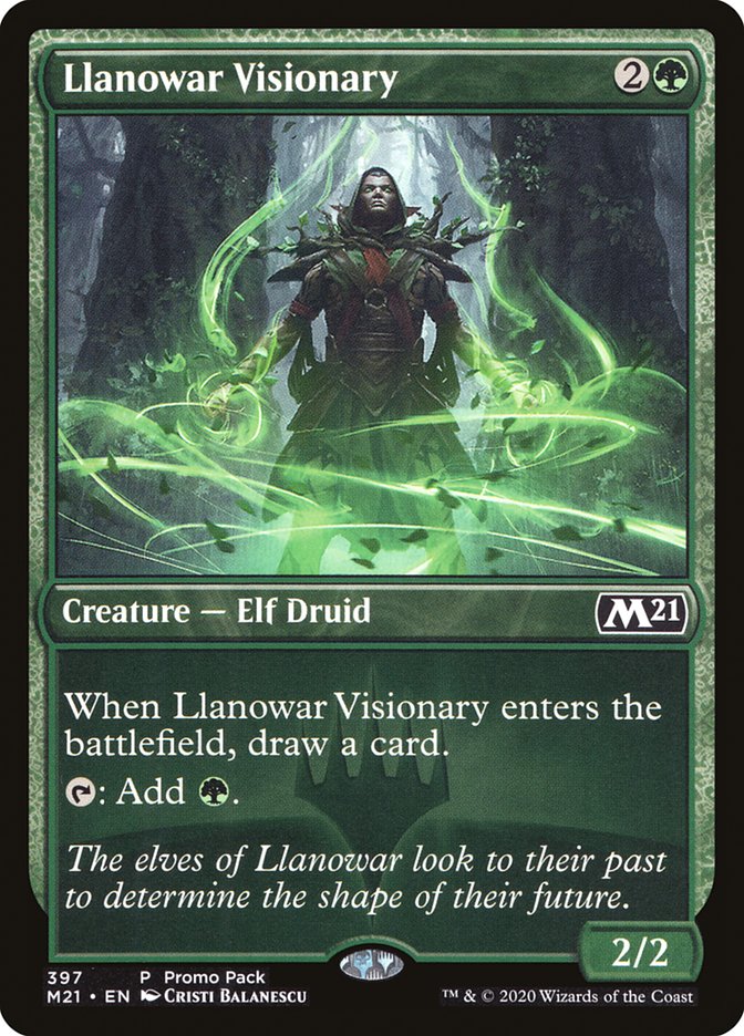 Llanowar Visionary (Promo Pack) [Core Set 2021 Promos] (M21 397)